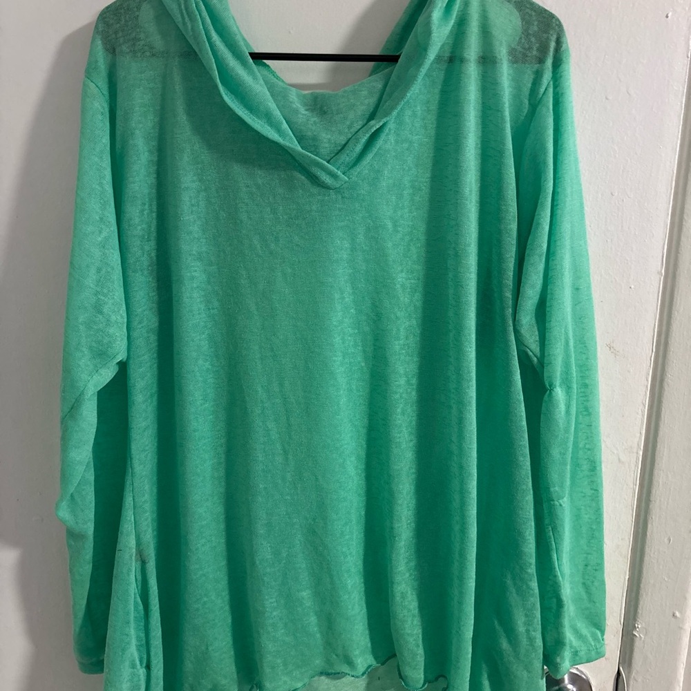 Ingear Light Green Sheer Hoodie